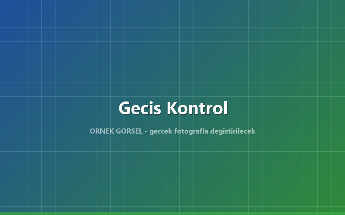 Kartlı geçiş ve turnike sistemi