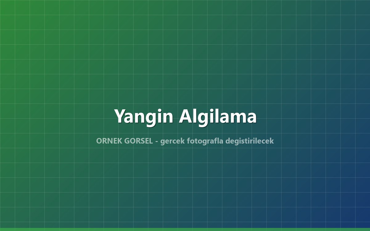 Depo yangın algılama sistemi